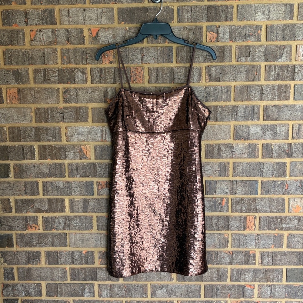 Madewell Sequin Slip Mini Dress